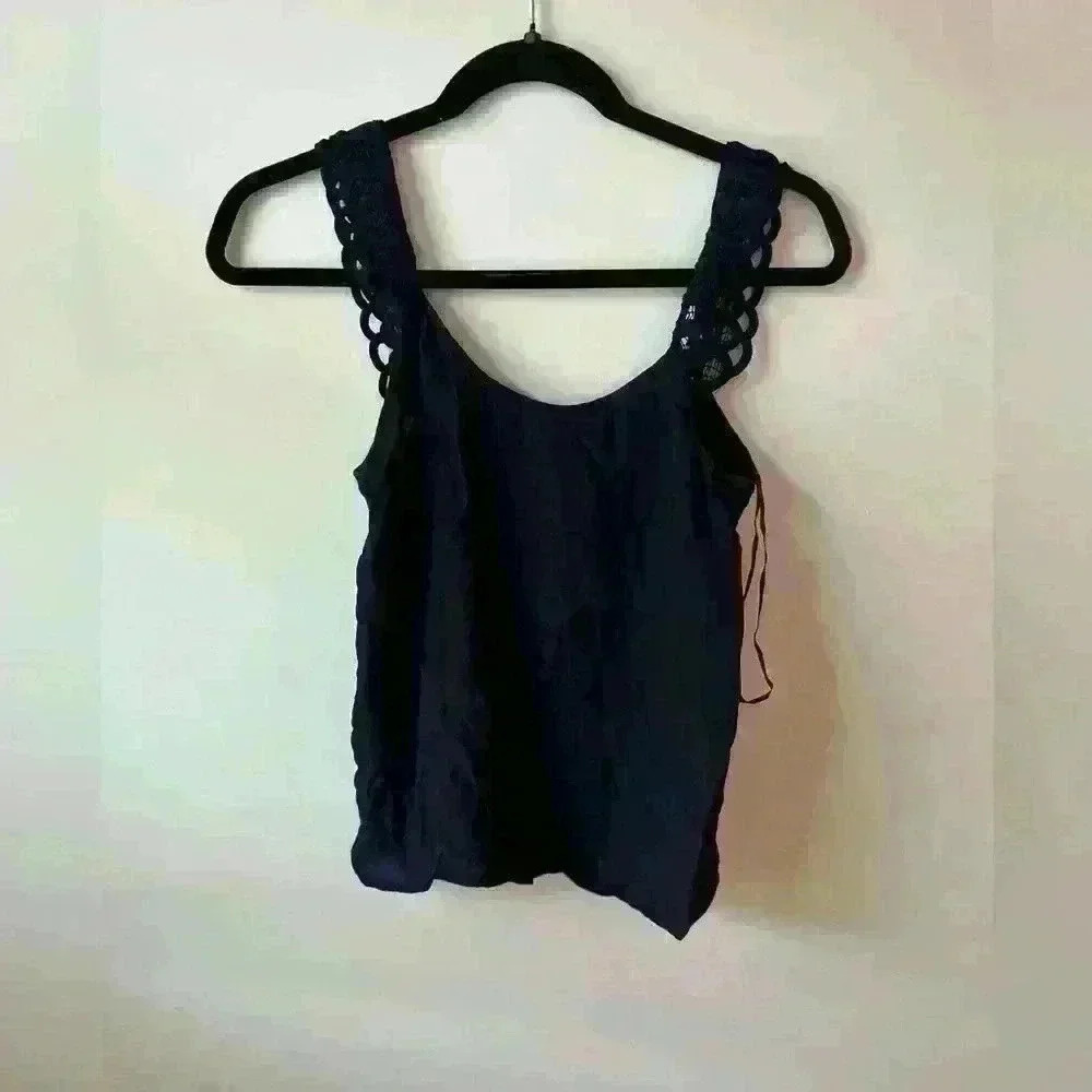 Massimo Dutti Navy  Tank Top